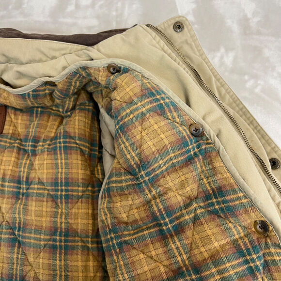 VTG Aberdeen Jacket Mens XL Tan Chore Coat Barn Outdoors Field Flannel Lined - Picture 12 of 16